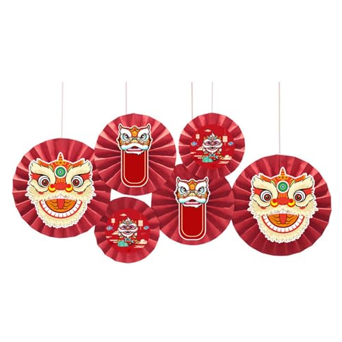 Lions Dance Papierfächer Set Runde Muster Papier Girlanden Dekoration für Hundert Tage Jahr Geburtstag Zubehör Geschenke Lions Dance Papierfächer Set Runde Muster Papier Girlanden Dekoration für Hundert Tage Jahr Geburtstag Zubehör Geschenke von Rudiaoa
