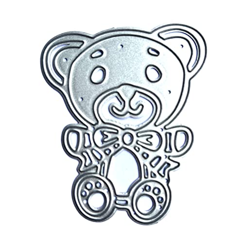 Metall-Stanzformen, Bär, Prägeschablone, Stanzformen für Kartenherstellung, Scrapbooking, Papierbastelvorlage, handgefertigt von Rudiaoa