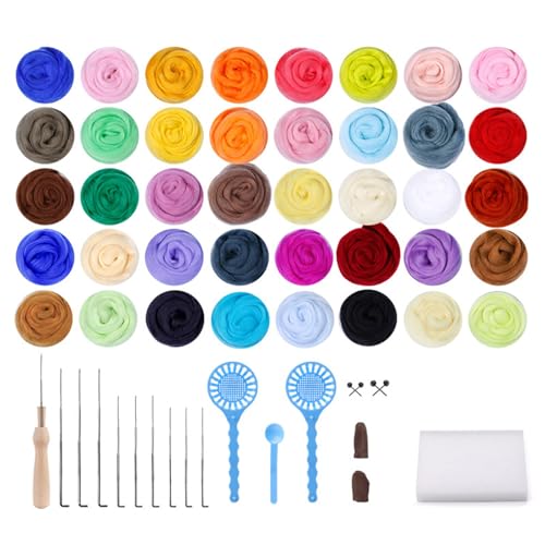 Nadelfilz-Starter-Kits, Wollfilzwerkzeug, Nadelfilz-Set, Wollgarn-Set, Nadelfilzwerkzeug, Filzzubehör Nadelfilz-Starter-Kits, Wollfilzwerkzeug, Nadelfilz-Set, Wollgarn-Set, Nadelfilzwerkzeug, Filzzubehör von Rudiaoa
