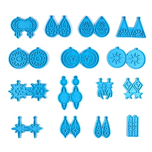 Ohrring-Epoxidharz-Form, Silikon-Ohrring-Form, handgefertigt, Damen, Schmuck, Harz-Silikonformen für Harzschmuckherstellung von Rudiaoa