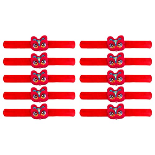 Rudiaoa 10 Stück Neujahrsarmbänder verstellbare Armbänder aus weichem Plüsch, Tier-Handgelenk-Zubehör für Festival-Feier Rudiaoa 10 Stück Neujahrsarmbänder verstellbare Armbänder aus weichem Plüsch, Tier-Handgelenk-Zubehör für Festival-Feier von Rudiaoa