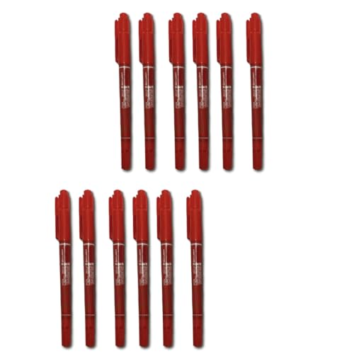 Rudiaoa 12 x Doppelspitzen-Marker, schnell trocknend, Permanentmarker, Marker für Stoff, Metall, Fineliner, Grafiken, Zeichnungsmarker Rudiaoa 12 x Doppelspitzen-Marker, schnell trocknend, Permanentmarker, Marker für Stoff, Metall, Fineliner, Grafiken, Zeichnungsmarker von Rudiaoa