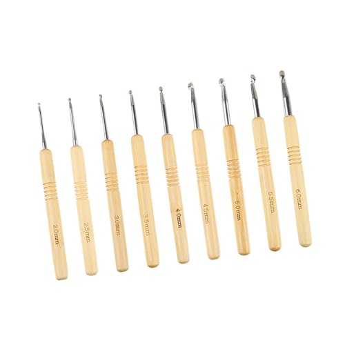 Rudiaoa 9pcs Ergonomische Häkelhaken 2 0 Mm Bis 6 0 Mm Holzgriff Häkchen Hakennadel Anfänger Häkelhaken Zum Häkelstricken Rudiaoa 9pcs Ergonomische Häkelhaken 2 0 Mm Bis 6 0 Mm Holzgriff Häkchen Hakennadel Anfänger Häkelhaken Zum Häkelstricken von Rudiaoa