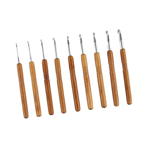 Rudiaoa 9pcs Ergonomische Häkelhaken 2 0 Mm Bis 6 0 Mm Holzgriff Häkchen Hakennadel Anfänger Häkelhaken Zum Häkelstricken Rudiaoa 9pcs Ergonomische Häkelhaken 2 0 Mm Bis 6 0 Mm Holzgriff Häkchen Hakennadel Anfänger Häkelhaken Zum Häkelstricken von Rudiaoa