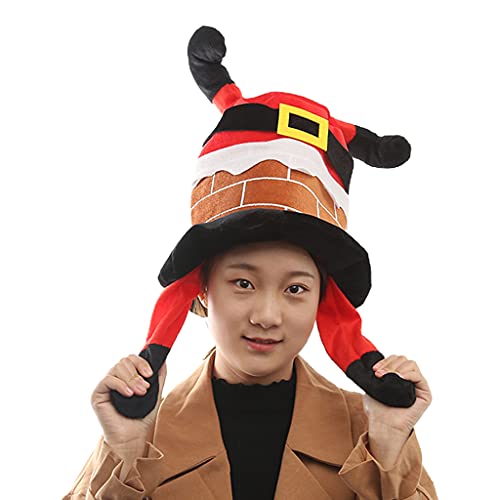 Rudiaoa Gestreifte Weihnachtsmannmütze, Clown, Weihnachtsmütze für Mann und Frau, Zubehör für Foto-Requisiten, Halloween-Weihnachtsdekorationen Rudiaoa Gestreifte Weihnachtsmannmütze, Clown, Weihnachtsmütze für Mann und Frau, Zubehör für Foto-Requisiten, Halloween-Weihnachtsdekorationen von Rudiaoa