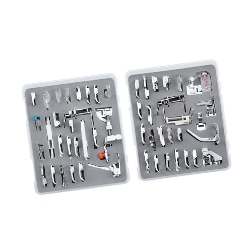 Rudiaoa Haushaltsnähmaschinen Pressefüßer Füße Set 7/15/32/42/52PCS Multifunktionaler Druckerfußanhänge Zum Nähensämm Rudiaoa Haushaltsnähmaschinen Pressefüßer Füße Set 7/15/32/42/52PCS Multifunktionaler Druckerfußanhänge Zum Nähensämm von Rudiaoa