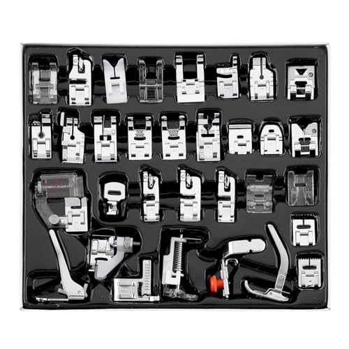 Rudiaoa Haushaltsnähmaschinen Pressefüßer Füße Set 7/15/32/42/52PCS Multifunktionaler Druckerfußanhänge Zum Nähensämm Rudiaoa Haushaltsnähmaschinen Pressefüßer Füße Set 7/15/32/42/52PCS Multifunktionaler Druckerfußanhänge Zum Nähensämm von Rudiaoa
