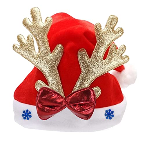 Rudiaoa Hirschhorn Weihnachtsmütze Plüsch Nikolausmütze Lustige Mütze Weihnachten Party Hut Weihnachten Party Dekorationen Weihnachtsmann Kostüm Rudiaoa Hirschhorn Weihnachtsmütze Plüsch Nikolausmütze Lustige Mütze Weihnachten Party Hut Weihnachten Party Dekorationen Weihnachtsmann Kostüm von Rudiaoa