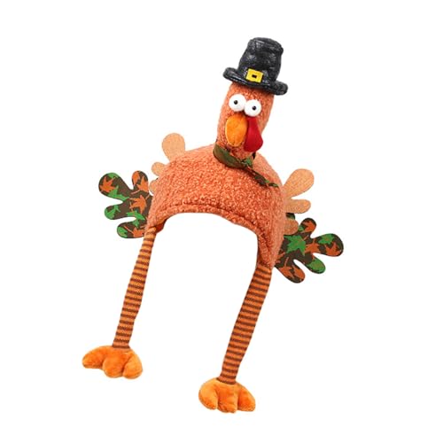 Rudiaoa Laugh Inducing Truthahn-Weihnachtsmütze, individualisierter Truthahn-Hut, Ornament für Weihnachten und Thanksgiving-Partykleid von Rudiaoa