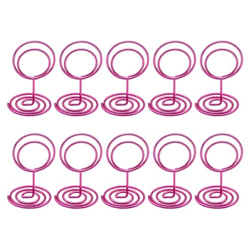 Rudiaoa Tischnummernhalter, Draht-Tischkartenhalter, Bildständer, Foto-Lebensmittel, Schilder, Memos, Notizen, Clip-Halter für Hochzeit, 10 Stück Rudiaoa Tischnummernhalter, Draht-Tischkartenhalter, Bildständer, Foto-Lebensmittel, Schilder, Memos, Notizen, Clip-Halter für Hochzeit, 10 Stück von Rudiaoa