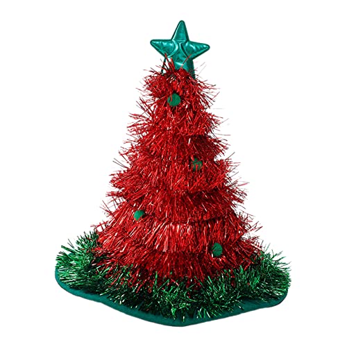 Rudiaoa Weihnachtsbaum Hut Vlies Regen Seide Weihnachtsmütze Happy Christmas Dekoration Navidad Weihnachtsmütze Neujahr von Rudiaoa