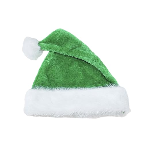 Rudiaoa Weihnachtsmütze für Erwachsene, dicker Plüsch, für Feiertage, Komfort-Innenfutter, Weihnachts- und Neujahrssymbol mit weißer Krempe Rudiaoa Weihnachtsmütze für Erwachsene, dicker Plüsch, für Feiertage, Komfort-Innenfutter, Weihnachts- und Neujahrssymbol mit weißer Krempe von Rudiaoa