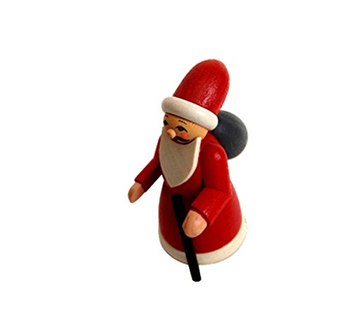 Rudolphs Schatzkiste Miniaturfigur Weihnachtsmann bunt Höhe=6cm NEU Seiffen Erzgebirge Dekoration Holzfiguren Weihnachten Fensterschmuck Spielzeug Deko Weihnachtsfigur von Rudolphs Schatzkiste