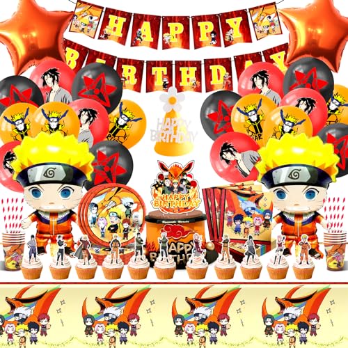 103 Pcs Compleanno Decorazioni Naru, Palloncini Compleanno Naru, Piatti e Bicchieri Per Feste, Tovaglioli Di Carta, Tovaglia Compleanno Naru, Torta Decorazioni 103 Pcs Compleanno Decorazioni Naru, Palloncini Compleanno Naru, Piatti e Bicchieri Per Feste, Tovaglioli Di Carta, Tovaglia Compleanno Naru, Torta Decorazioni von Ruenie