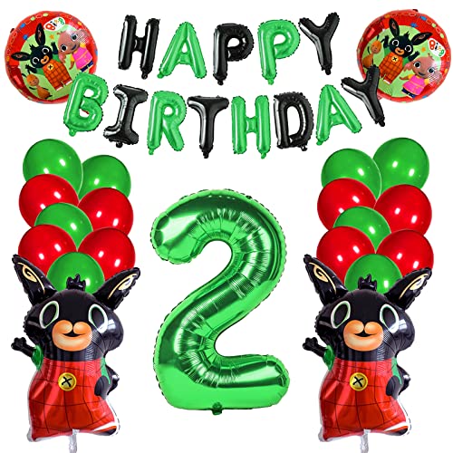 25 Pcs Geburtstag Deko Luftballon, Geburtstag Deko 2 Jahr, Geburtstag Dekoration Set, Happy Birthday Luftballon Helium, Geburtstagsdeko Mädchen, Balloon Geburtstag von Ruenie