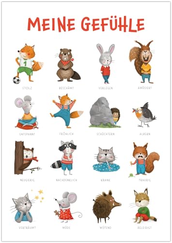 Rüsselfuchs Gefühlsposter für Kinder - Meine Gefühle - Gefühleposter fürs Kinderzimmer - Lernposter Emotionen - Kindergarten und Schulkind (Grundschule) - Poster DIN A3 Rüsselfuchs Gefühlsposter für Kinder - Meine Gefühle - Gefühleposter fürs Kinderzimmer - Lernposter Emotionen - Kindergarten und Schulkind (Grundschule) - Poster DIN A3 von Rüsselfuchs