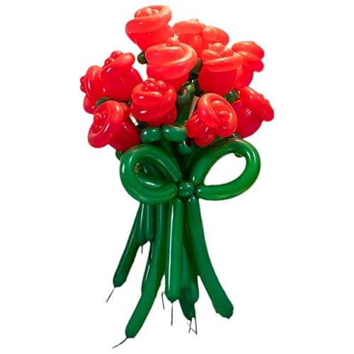 100PCS Sensation Rose Ballon Vorschlag Lange Ballon DIY Blumenstrauß Geburtstags geschenk Fotografieren Prop Dekoration Szene Layout Valentinstag von Rufevee