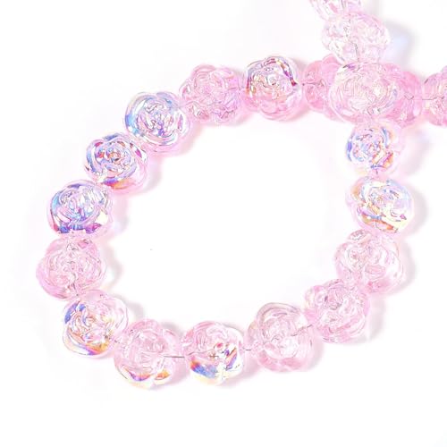 54 Stück 14mm Farbiges Glas Rose Perlen Farbe lose DIY Handgemachter Schmuck Herstellung DIY Perlen Halskette Armband Zubehör 54 Stück 14mm Farbiges Glas Rose Perlen Farbe lose DIY Handgemachter Schmuck Herstellung DIY Perlen Halskette Armband Zubehör von Rufevee