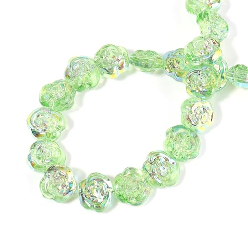 54 Stück 14mm Farbiges Glas Rose Perlen Farbe lose DIY Handgemachter Schmuck Herstellung DIY Perlen Halskette Armband Zubehör 54 Stück 14mm Farbiges Glas Rose Perlen Farbe lose DIY Handgemachter Schmuck Herstellung DIY Perlen Halskette Armband Zubehör von Rufevee