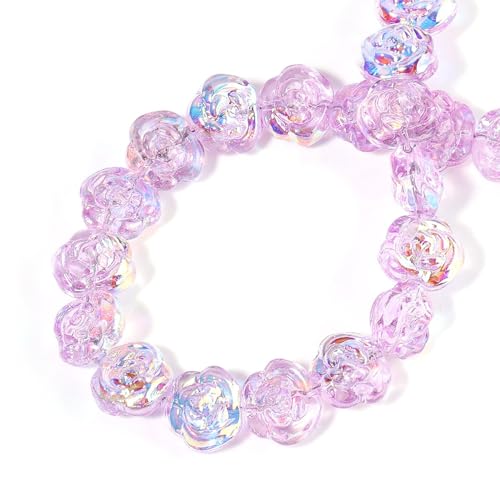 54 Stück 14mm Farbiges Glas Rose Perlen Farbe lose DIY Handgemachter Schmuck Herstellung DIY Perlen Halskette Armband Zubehör 54 Stück 14mm Farbiges Glas Rose Perlen Farbe lose DIY Handgemachter Schmuck Herstellung DIY Perlen Halskette Armband Zubehör von Rufevee