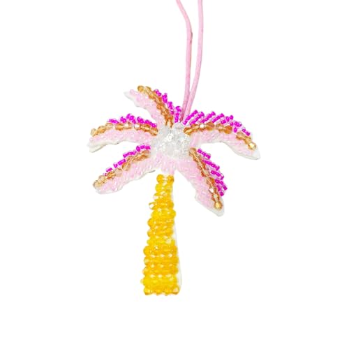 Handgefertigte 3D Strass Perlen Kokosnuss Baum Schmetterling Hänge Seil Lanyard Perlen Applique Patch von Rufevee