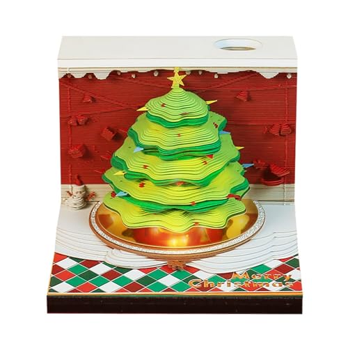 Rufevee 2024 Schreibtisch Weihnachtsbaum 3D Memo Pad Papier Kreativer Weihnachten DIY-Notizen Papierskulptur Geschenk Notizblock Papier Kunst Tempel des Himmels Skulptur Home Dekoration Geschenk Rufevee 2024 Schreibtisch Weihnachtsbaum 3D Memo Pad Papier Kreativer Weihnachten DIY-Notizen Papierskulptur Geschenk Notizblock Papier Kunst Tempel des Himmels Skulptur Home Dekoration Geschenk von Rufevee