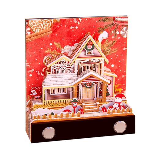 Rufevee 2024 Schreibtisch Weihnachtshütte 3D Memo Pad Papier Kreativer Weihnachten DIY-Notizen Papierskulptur Geschenk Notizblock Papier Kunst Tempel des Himmels Skulptur Home Dekoration Geschenk Rufevee 2024 Schreibtisch Weihnachtshütte 3D Memo Pad Papier Kreativer Weihnachten DIY-Notizen Papierskulptur Geschenk Notizblock Papier Kunst Tempel des Himmels Skulptur Home Dekoration Geschenk von Rufevee