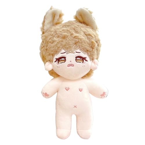 Rufevee 20cm Posierbare Plüsch Puppe-Niedliches Baumwoll-Stofftier mit zusammen gebautem Skelett-Anime Soft Dress-Up-Puppe-entzückende Kawaii-Sammlerstück (nur Puppen, Keine Kleidung) von Rufevee