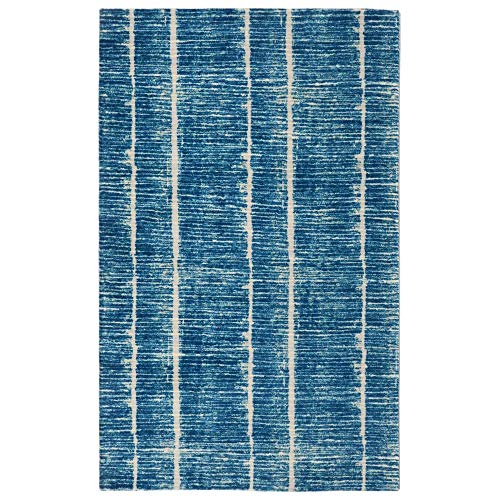 RugSmith 12341009 Moderner Teppich Tango, Nylon, blau, 213.36 x 152.4 x 85 cm von Rugsmith