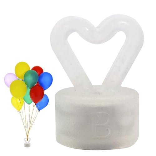Ballongewichte - 10 Stück Magnetisches Ballongewicht, weiße Ballonhalter schwere Gewichte, wiederverwendbare herzförmige Ballongewichte für Hochzeiten Ballongewichte - 10 Stück Magnetisches Ballongewicht, weiße Ballonhalter schwere Gewichte, wiederverwendbare herzförmige Ballongewichte für Hochzeiten von Ruhnjyg