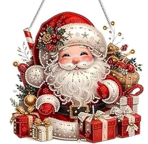 5D Diamond Painting Weihnachtsdeko,Weihnachtsdeko Diamond Painting Fensterbilder Beidseitig für Erwachsene Kinder,Bastelset Kreativ Set,Christmas Decorations,Winter Weihnachtsfeier von Ruiaqer