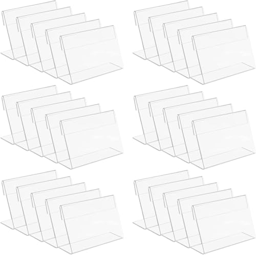 Acryl Etikettenhalter, Acryl Namenskarten Halter 9 x 6 cm, Acryl Preisschilder für Shop Büro Restaurants Schulen,30 Stücke Acryl Etikettenhalter, Acryl Namenskarten Halter 9 x 6 cm, Acryl Preisschilder für Shop Büro Restaurants Schulen,30 Stücke von Ruikcoll