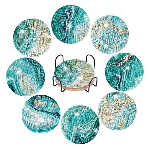 8 Stück Diamond Painting Untersetzer mit Halter, Diamond Painting Erwachsene, Wiederverwendbare DIY Marine Tassenuntersetzer mit Diamanten und Montagewerkzeuge fur Tassen,Vasen, Kerzen Dekoratio 8 Stück Diamond Painting Untersetzer mit Halter, Diamond Painting Erwachsene, Wiederverwendbare DIY Marine Tassenuntersetzer mit Diamanten und Montagewerkzeuge fur Tassen,Vasen, Kerzen Dekoratio von Ruikdly