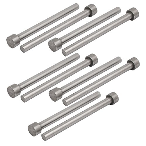 Ruilogod 8mmx100mm Metall Rundkopf Gerade Auswerferstifte Z110 Formteile 10 stücke von Ruilogod