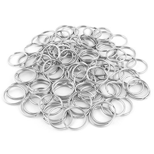 Ruilogod Metall Runde Form Keychain Schlüsselanhänger Split Ringe 30mm Dia 100 Stück Silberton Ruilogod Metall Runde Form Keychain Schlüsselanhänger Split Ringe 30mm Dia 100 Stück Silberton von Ruilogod