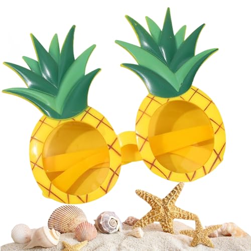 Ruilonghai Ananas Sonnenbrille | Party Sonnenbrille,Ananas Sommer Brillen für Erwachsene Kinder Männer Frauen Reise Autoreise Bühne Fotobox Geburtstag von Ruilonghai