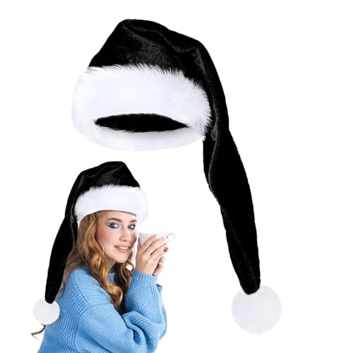 Ruilonghai Große Weihnachtsmütze, lange Weihnachtsmütze für Erwachsene, Weiche Weihnachtsplüschmützen, Unisex-Erwachsene Cosplay-Kostüm, Weihnachtsmütze für Neujahrsfeiertage Ruilonghai Große Weihnachtsmütze, lange Weihnachtsmütze für Erwachsene, Weiche Weihnachtsplüschmützen, Unisex-Erwachsene Cosplay-Kostüm, Weihnachtsmütze für Neujahrsfeiertage von Ruilonghai