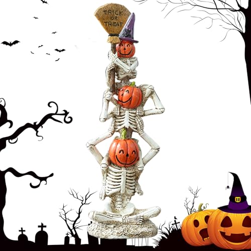 Ruilonghai Halloween Skelett,Party Deko Mit Skelett Für Raum - Halloween Dekoration Partyzubehör Resin Deko Für Hotel Tisch Schlafzimmer Wohnzimmer Ruilonghai Halloween Skelett,Party Deko Mit Skelett Für Raum - Halloween Dekoration Partyzubehör Resin Deko Für Hotel Tisch Schlafzimmer Wohnzimmer von Ruilonghai