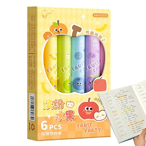 Ruilonghai Löschbare Marker Speziell Für Papier, Zweiseitig Glatt Schreibende Markerstifte, Schnelltrocknend Für Journaling Projektplaner Unterricht Belohnung von Ruilonghai