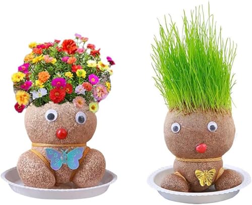 Ruilonghai Wachsende Graskopf Puppen Pflanze Kinder, Grasköpfe Für Kinder, Puppenkopf Überpflanzung, Desktop-Ornamente, Dekorationstablett Für -Bonsai-Töpfe,Wachsendes Tablett, Tischdekoration Oder Ruilonghai Wachsende Graskopf Puppen Pflanze Kinder, Grasköpfe Für Kinder, Puppenkopf Überpflanzung, Desktop-Ornamente, Dekorationstablett Für -Bonsai-Töpfe,Wachsendes Tablett, Tischdekoration Oder von Ruilonghai