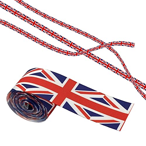 Schleifenband mit britischer Flagge – Großbritannien-Flagge, zum Basteln, für Hochzeiten von Ruilonghai