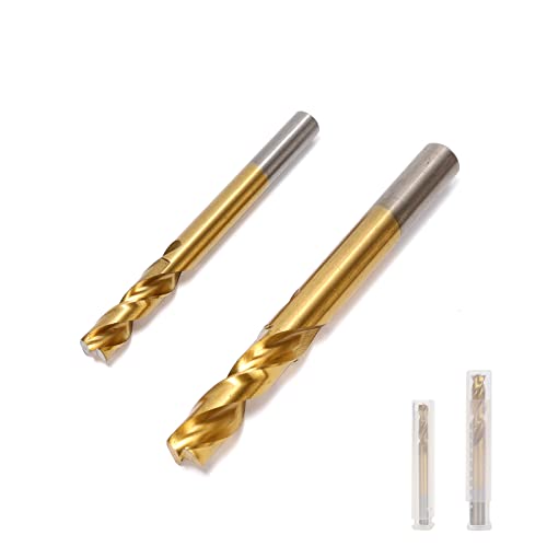 Ruimou 2 Stück Punktschweißbohrer (6 mm + 8 mm), titanbeschichteter Hochgeschwindigkeitsstahl, Kobalt-HSS-Co für Auto-Schweißpunkte, Auto-Panel-Reparatur von Ruimou