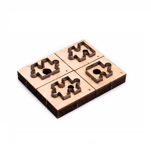Ruimou 4 cm große Stanzformen aus Leder mit Puzzle-Muster, Leder-Stanzform, zum Selbermachen, kann für Leder, Stoff verwendet werden Ruimou 4 cm große Stanzformen aus Leder mit Puzzle-Muster, Leder-Stanzform, zum Selbermachen, kann für Leder, Stoff verwendet werden von Ruimou