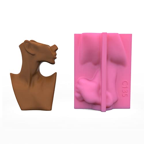 Blumentopf Silikonform Harzform Menschlicher Gesicht Kerzenhalter Formform Schmuck Gussformwerk Für Epoxidharz Handwerk von Ruiogoe
