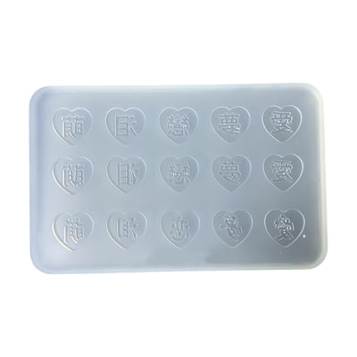 Einfach Zu Reinigen Silikon Herz Chinesisch Charaktere Accessoires Schimmel Schmuckzubehör Machen Schimmel Für Handwerker Einfach Zu Reinigen Silikon Herz Chinesisch Charaktere Accessoires Schimmel Schmuckzubehör Machen Schimmel Für Handwerker von Ruiogoe