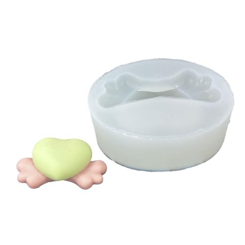 Herzflügel Silikonkerzenformen Zum Herstellen Von Kerzenseife Trökkuchen Fondantformen Epoxidharz Silikonformen von Ruiogoe