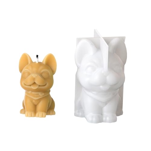 Kreative Silikonkerzenform 3D Hundeform Orament Formen Silikonhandwerksformen Silikon Textur Für Handwerk Ornament Kreative Silikonkerzenform 3D Hundeform Orament Formen Silikonhandwerksformen Silikon Textur Für Handwerk Ornament von Ruiogoe