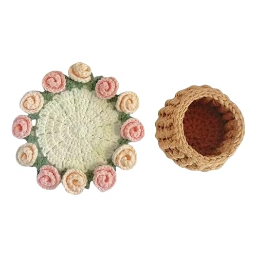 Ruiogoe Blumenergenossen Häkeln Kits Coasters Häkelstarter Kits Rose Bouquet Häkeln Coasters Kits Für Handwerksliebhaber Ruiogoe Blumenergenossen Häkeln Kits Coasters Häkelstarter Kits Rose Bouquet Häkeln Coasters Kits Für Handwerksliebhaber von Ruiogoe