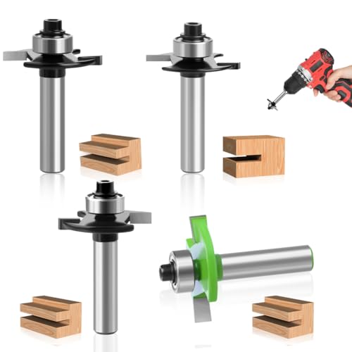 Fräser für Oberfräse Scheibennutfräser,Abrundfräser Schaft,für OberfräSe 8mm Schaft 4 Stück 2 mm,3 mm,4 mm,5 mm Mit Kugellagern Werkzeuge Zubehör langlebig und scharf für Holzbearbeitungswerkzeug Bit Fräser für Oberfräse Scheibennutfräser,Abrundfräser Schaft,für OberfräSe 8mm Schaft 4 Stück 2 mm,3 mm,4 mm,5 mm Mit Kugellagern Werkzeuge Zubehör langlebig und scharf für Holzbearbeitungswerkzeug Bit von Ruioomeep