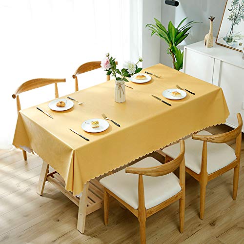 Abwischbare Vinyl-Tischdecke – strapazierfähiges, hart abwischbares PVC, Küchenabdeckung, gelb, 60 x 120 cm, pflegeleichter Linoleum-Tischschutz für Esszimmer und Veranstaltungen Abwischbare Vinyl-Tischdecke – strapazierfähiges, hart abwischbares PVC, Küchenabdeckung, gelb, 60 x 120 cm, pflegeleichter Linoleum-Tischschutz für Esszimmer und Veranstaltungen von Ruiseawing